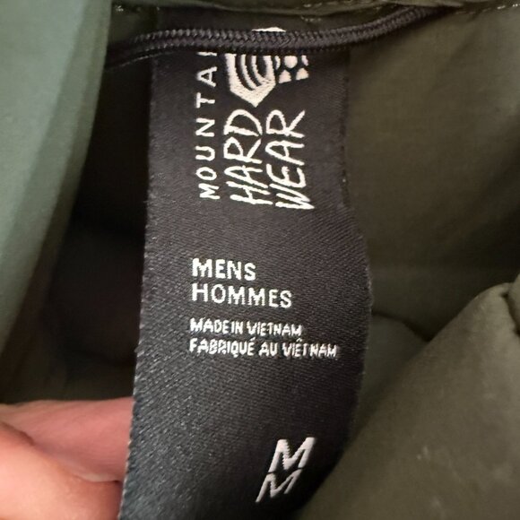 Mountain Hardwear Down Pullover Hoody Jacket \\ Size Medium // Surplus, Green - Picture 4 of 8